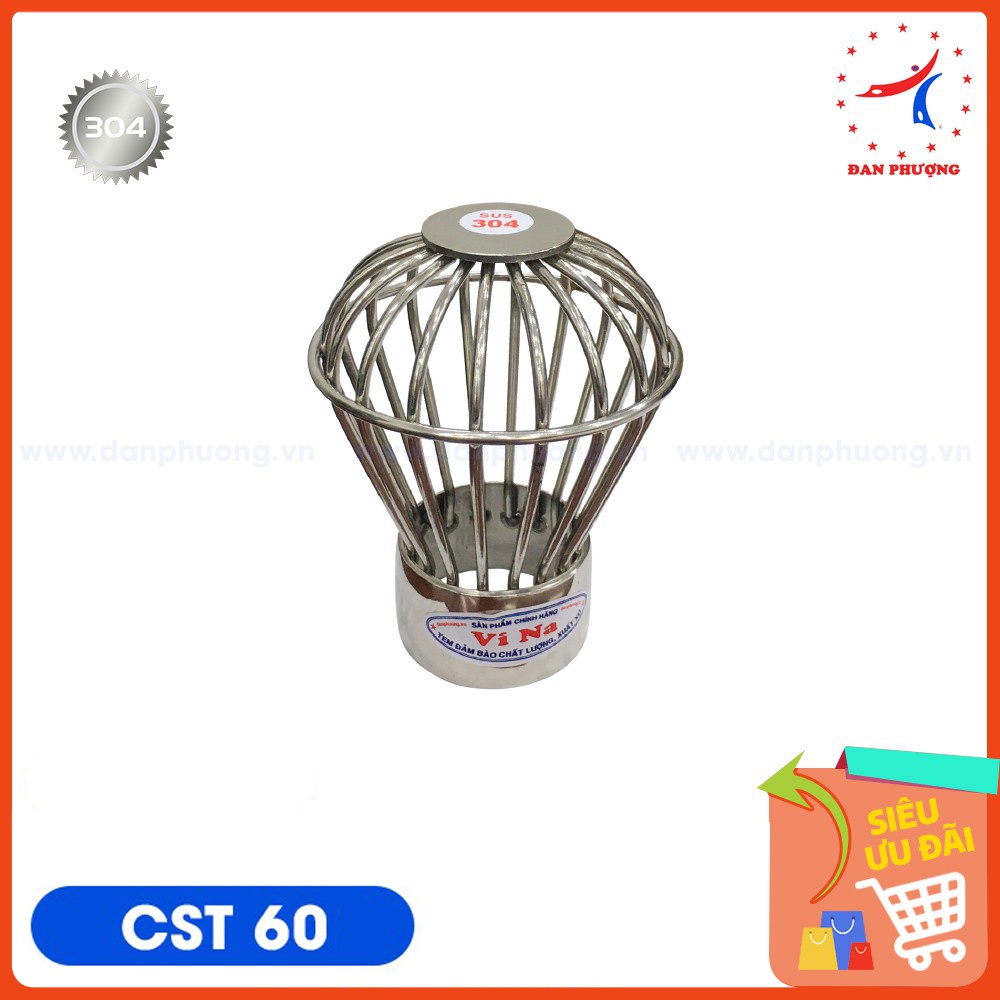 Cầu chắn rác sân thượng Inox 304 phi 60 CST60