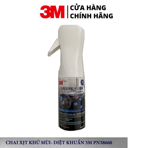 Chai Xịt Khử Mùi Diệt Khuẩn ô tô  3M Air Freshener Spray 38660 (200ml) - Chính hãng 100%