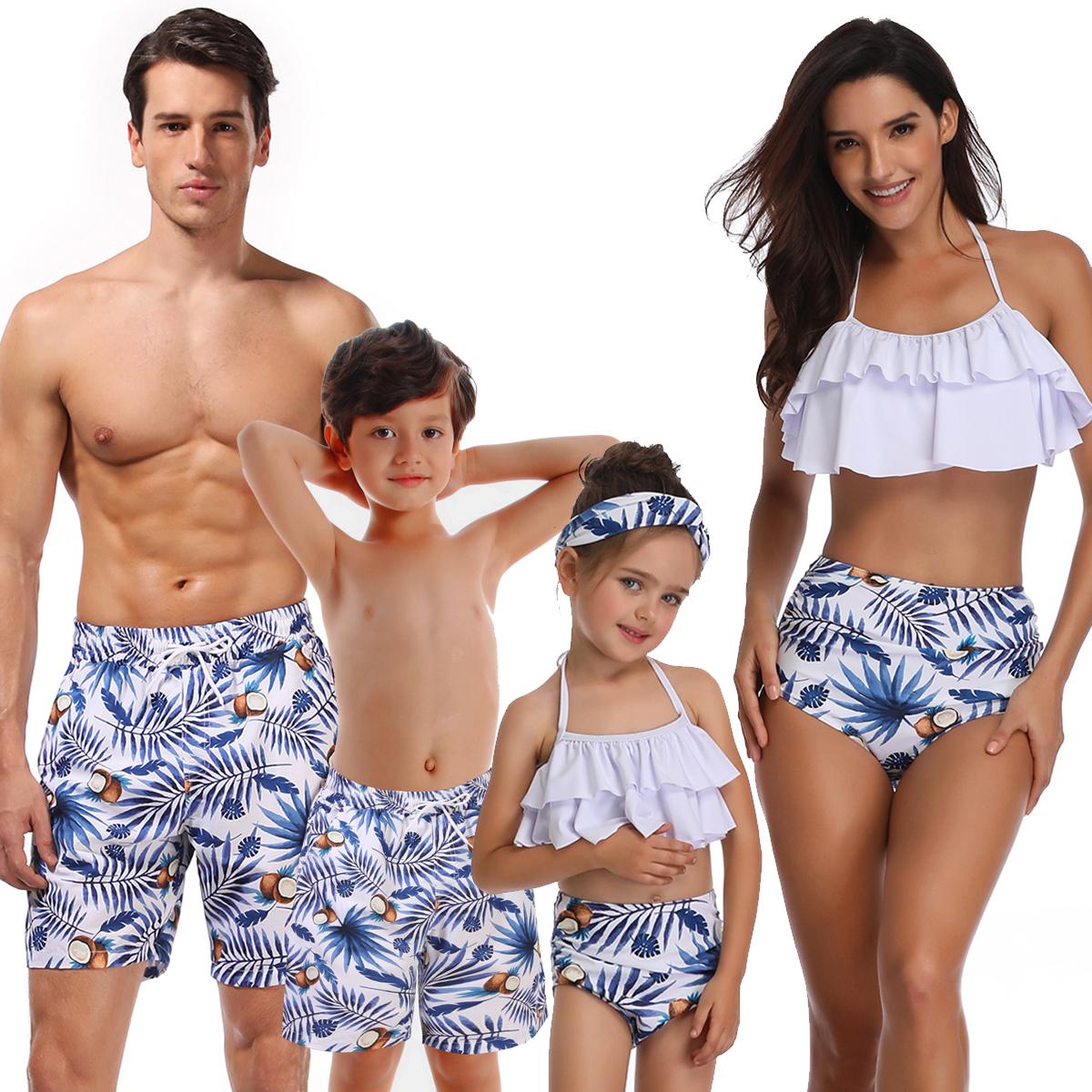 Họ Phù Hợp Với Đồ Bơi Cha Con Trai Quần Bơi Mẹ Con Gái Bikini Phù Hợp Với Mẹ Bố Và Tôi Đồ Bơi Áo Gia Đình