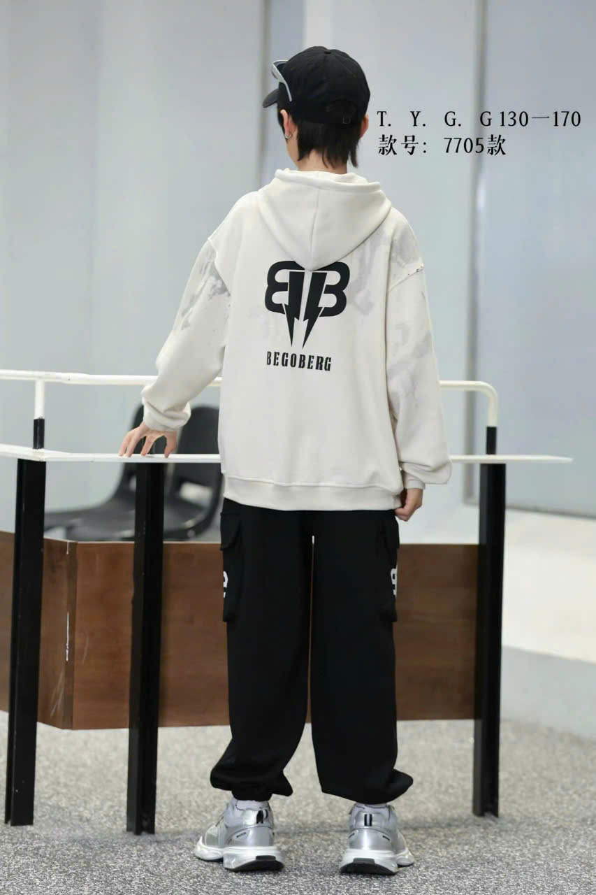 Bộ nỉ bé trai sành điệu 7-16 tuổi chữ BEBE vải dày dặn cao cấp dáng khỏe khoắn thời trang