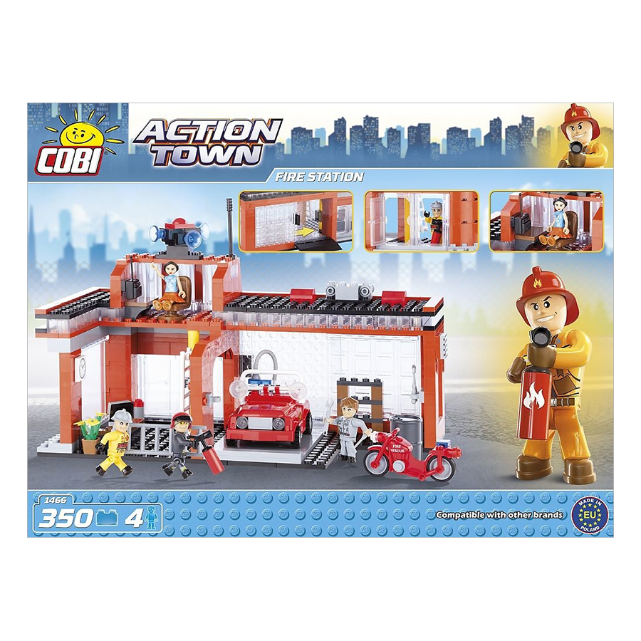 Đồ chơi lắp ráp trạm cứu hỏa Cobi 1466