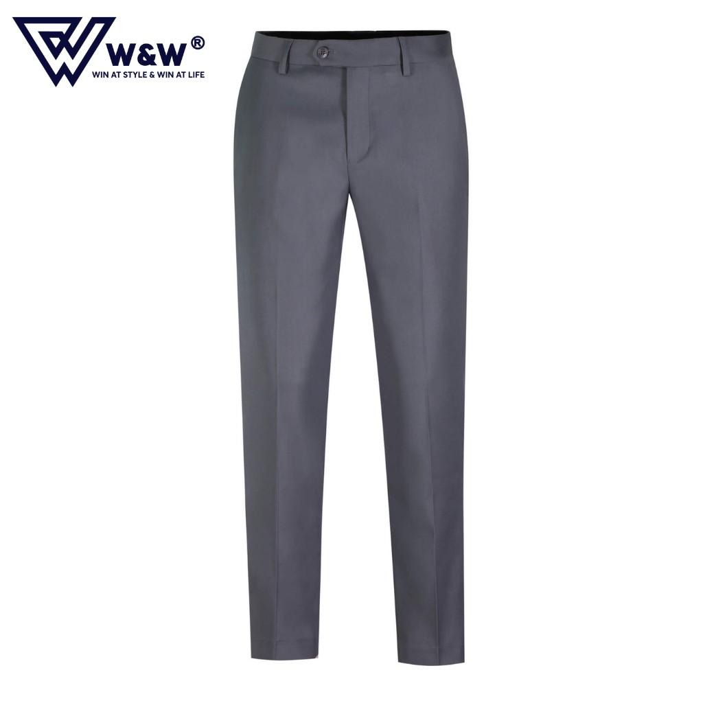 Quần Tây Nam W&amp;W Dáng Slim Fit Chất Vải Cao Cấp, Bền Màu, Mềm Mại, Thông Thoáng, Chuẩn Form Ngay Cả Khi Giặt Máy WLP10