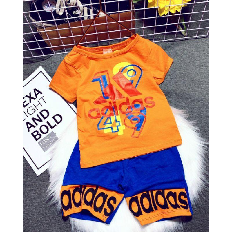 Bộ Cộc Tay Bé Trai Cotton 4 Chiều 12-25kg