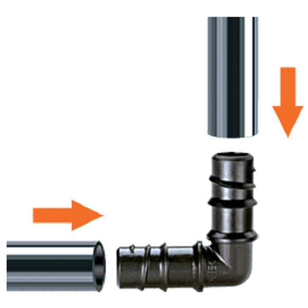 Co nối 1/2&quot;, 1 hộp = 2 cái/ 1/2&quot; Elbow coupling Claber 91081