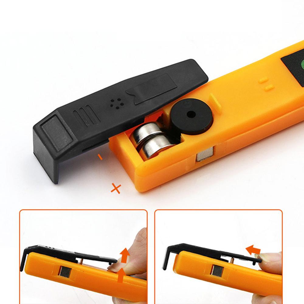 Non-contact AC Voltage Tester Pen AC 70-250V DC 250V Portable NCV Detector with Sound Light Dual Alarm, Zero/ Live Wire Recognition, Break Point Detection, Battery Level Check