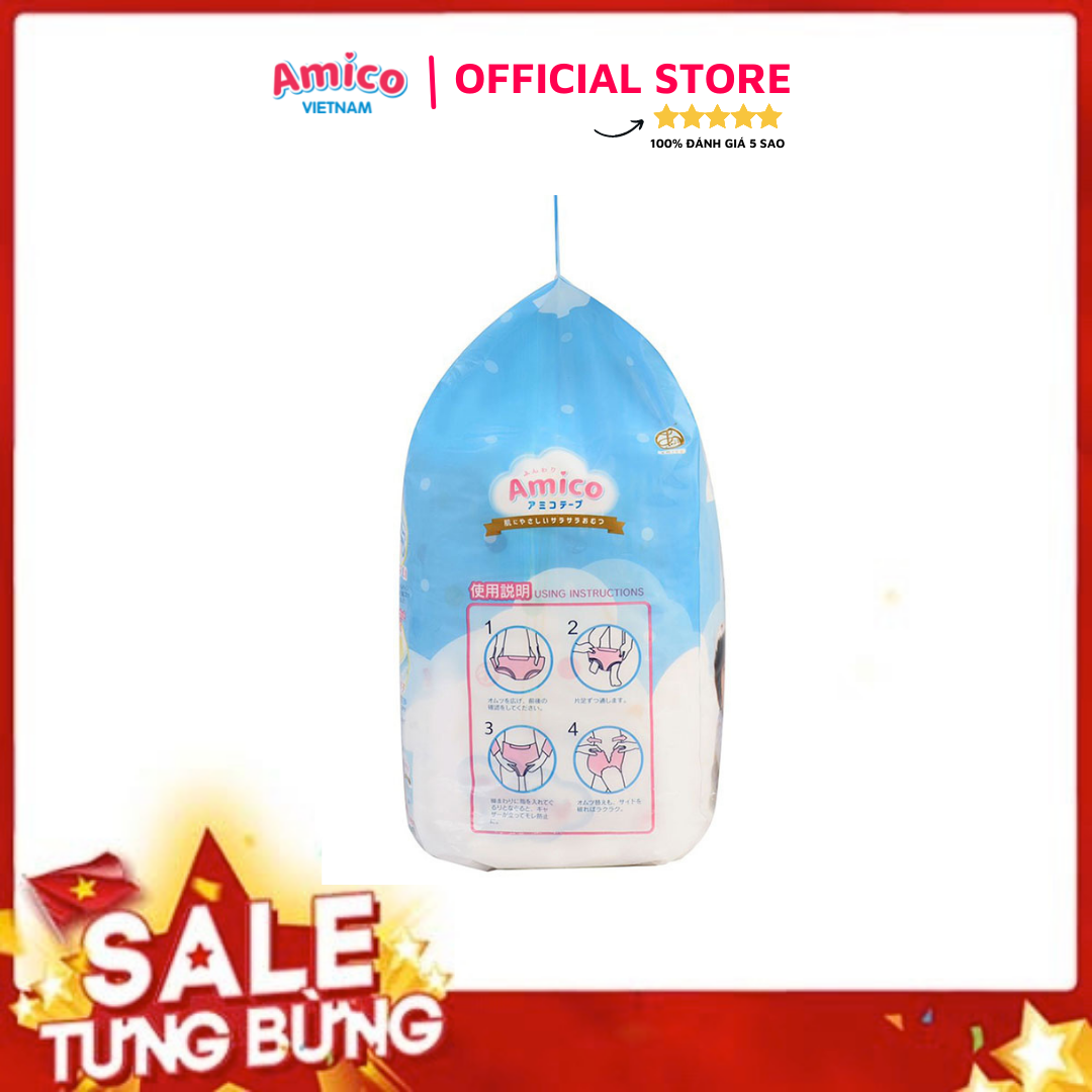 Bỉm - Tã quần Amico size XXL 26 + 2 miếng (Cho bé ≥15kg)