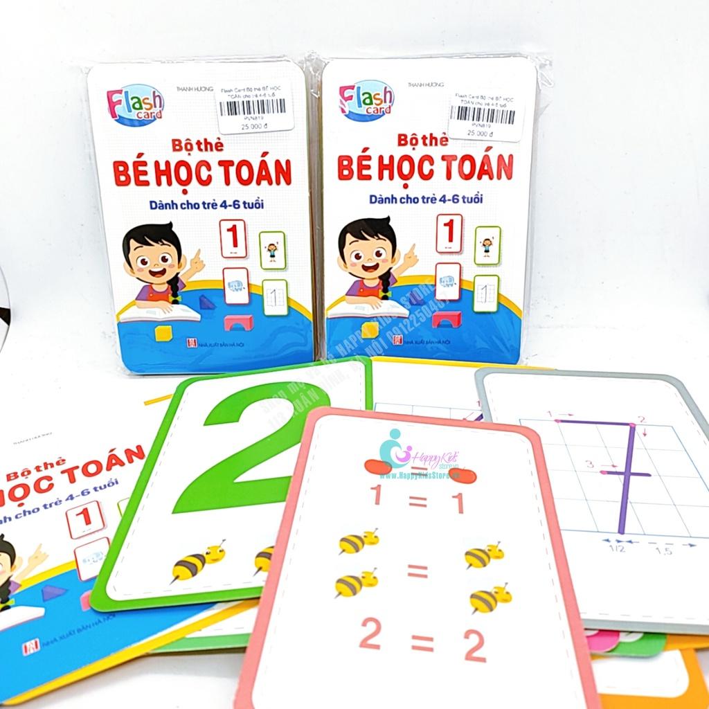 Bộ Thẻ Bé Học Toán - Tư Duy Toán Học Cho Bé Từ 4 Đến 6 Tuổi Học Số Và Phép Tính.