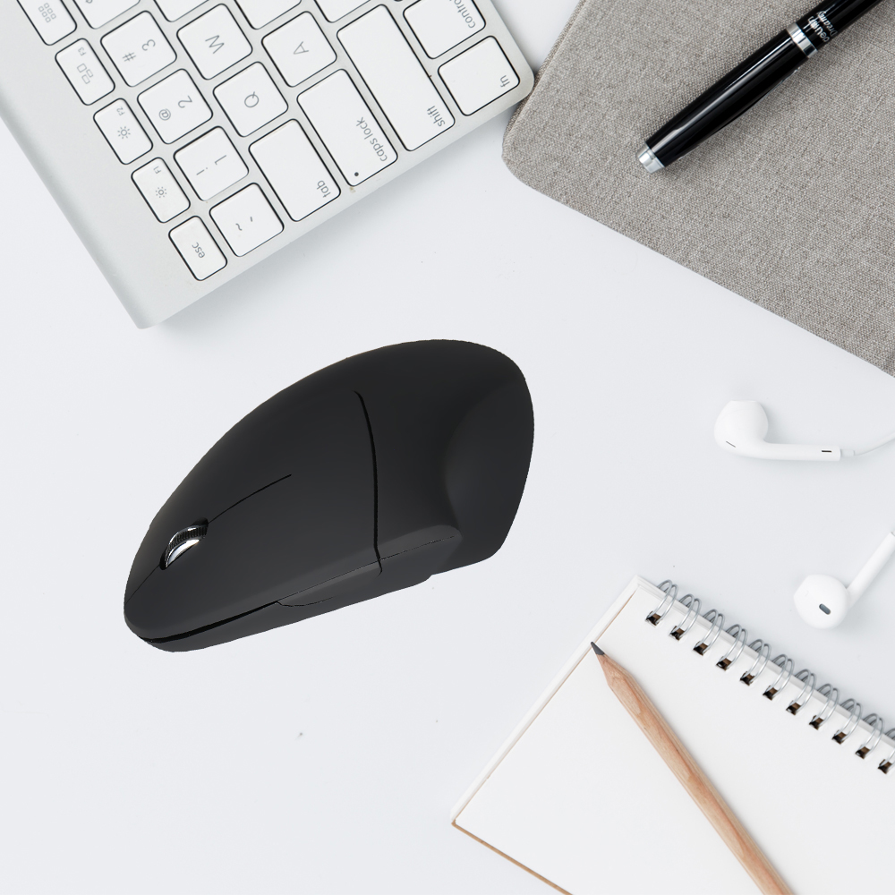 Chuột Dọc Không Dây 2.4g USB Có Thể Điều Chỉnh 5 Nút Độ Chính Xác Cao 800/1200/1600 DPI