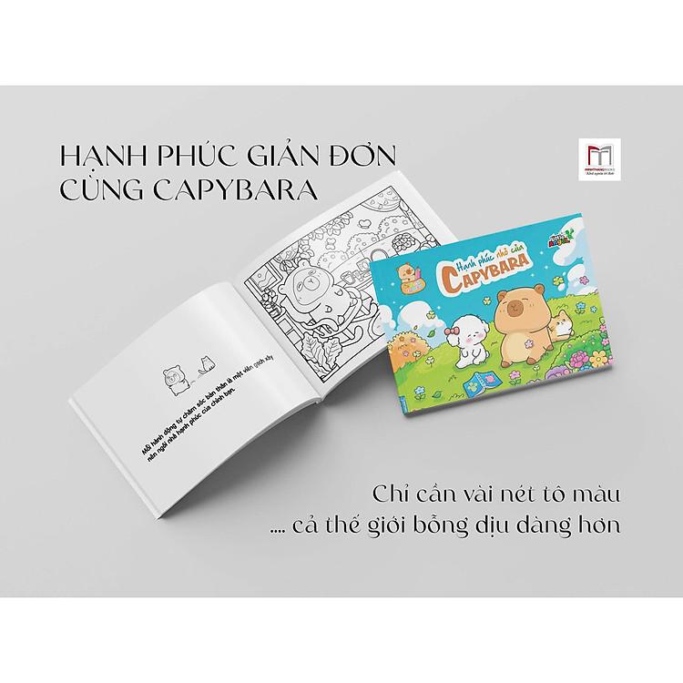 Sách Tô Màu - Capybara - Hạnh Phúc Nhỏ Của Capybara