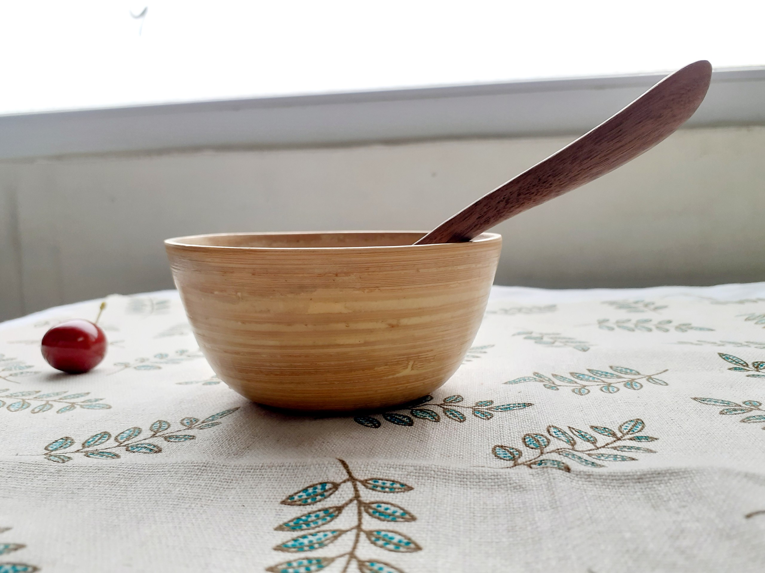 Bộ 6 thìa, muỗng ăn cơm gỗ ÓC CHÓ 15.5 cm x 4 cm