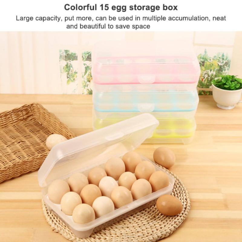 Hộp Nhựa Đựng Trứng 15 Ngăn