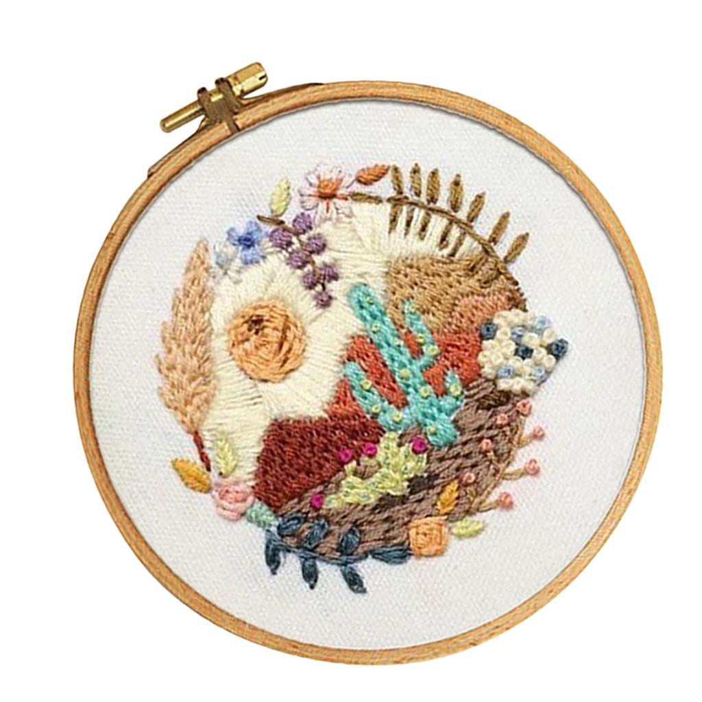 DIY Embroidery for Beginner Needlework Kit Cross Stitch Decoration