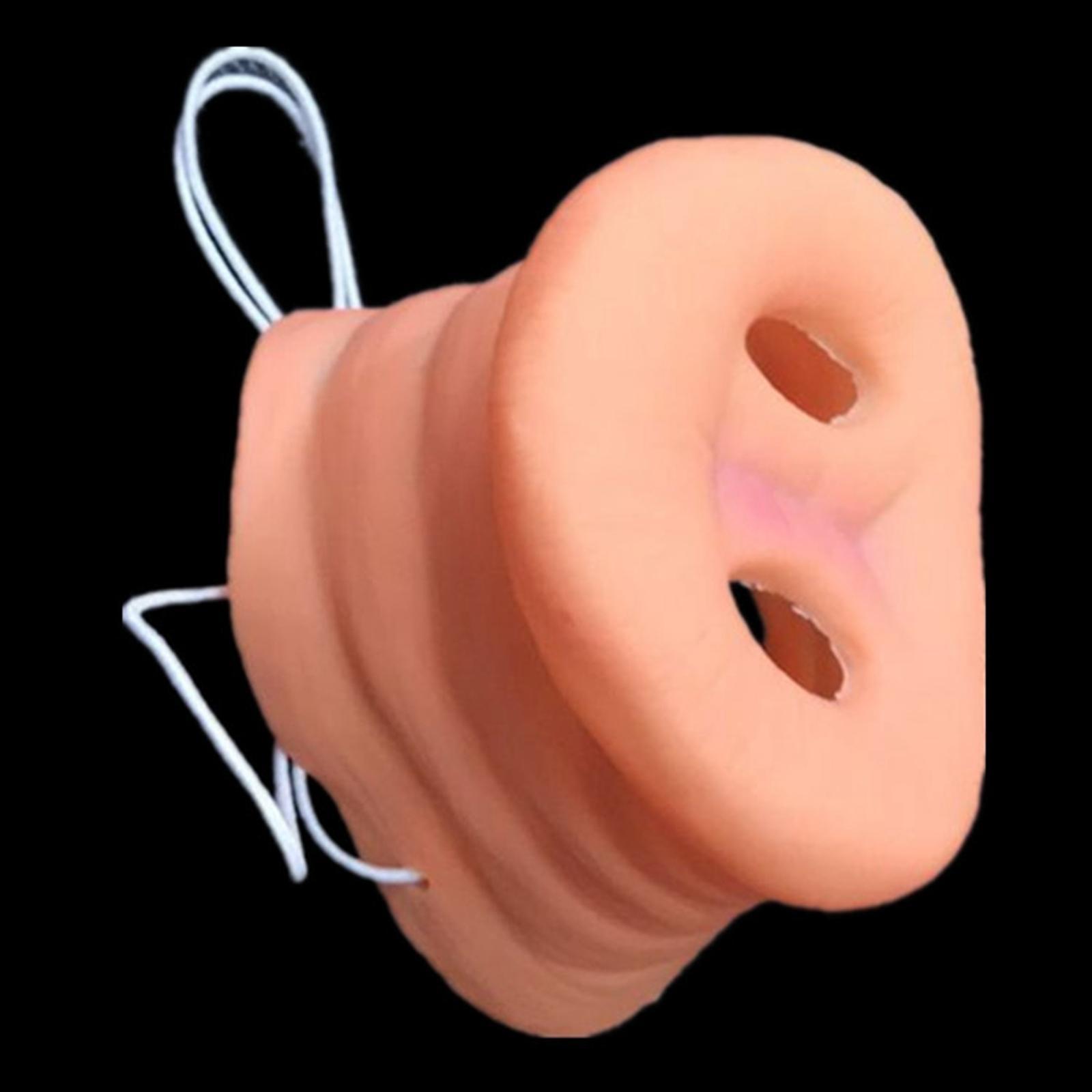 Simulation Pig Nose Prop Costume Accessory Dress up Cosplay Rubber Animal Hog Snout for Girls, Boys, Halloween, Festival, Role Play, Party