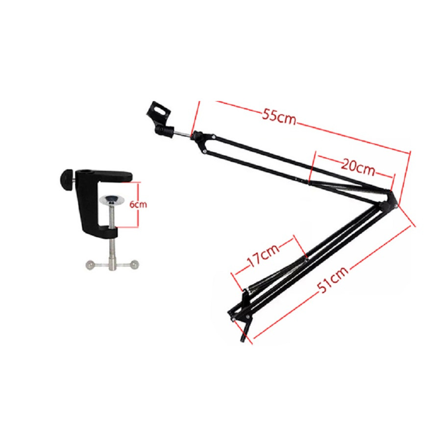 CHÂN KẸP MICRO NB-35 - Chân kẹp micro, Giá kep Mic 360, dùng cho các loại Micro