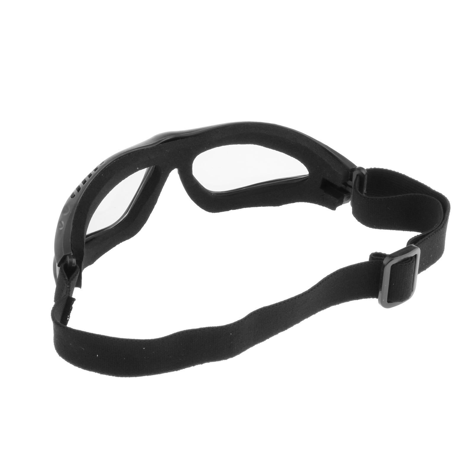 Tactical Safety Goggles, Anti Fog Military Glasses with Adjustable Strap for Riding Shooting Hunting Cycling