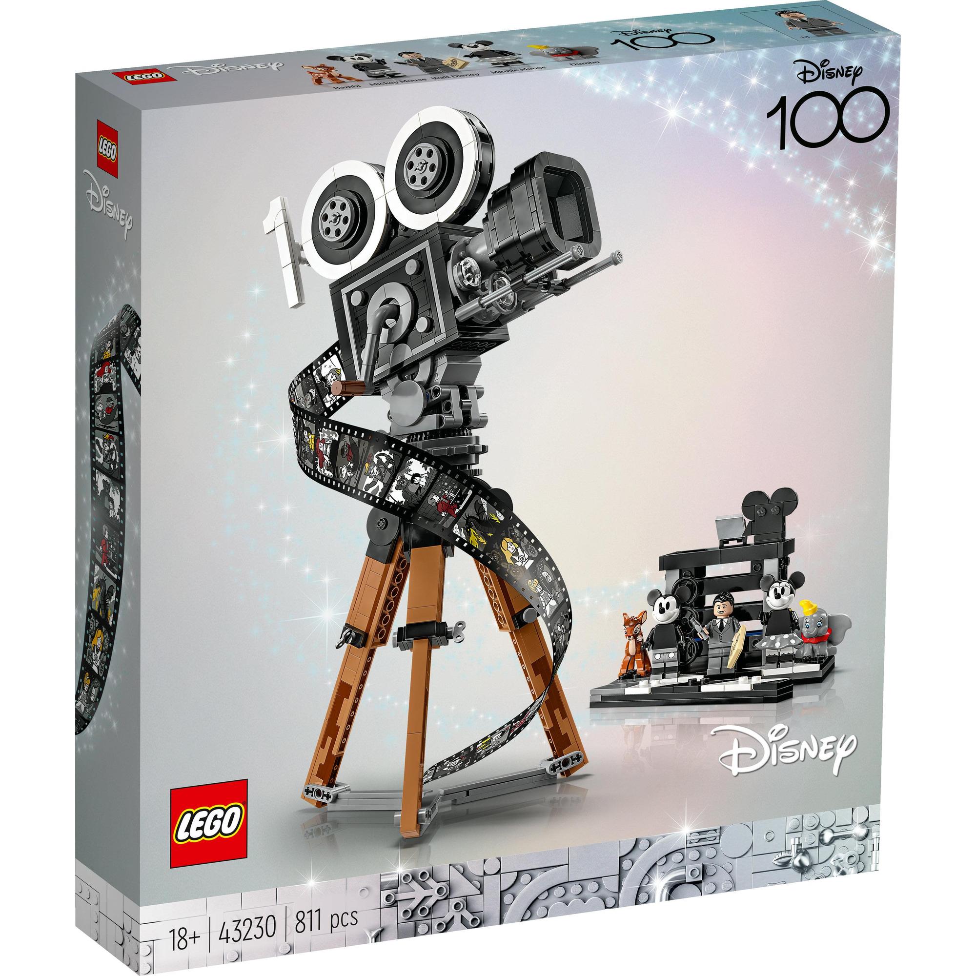 LEGO Disney 43230 Đồ chơi lắp ráp Mô hình máy quay phim cổ điển Walt Disney