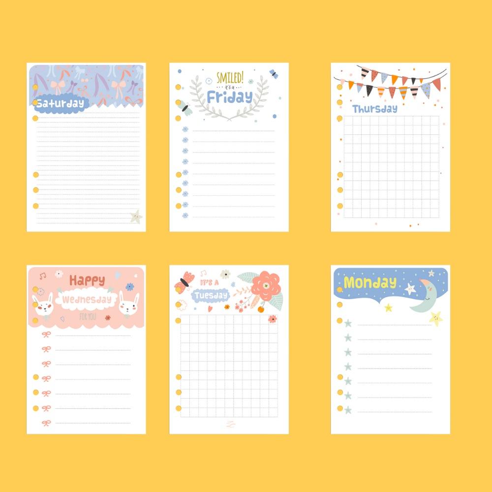 Ruột giấy sổ còng SELF PLANNER lập kế hoạch hàng ngày