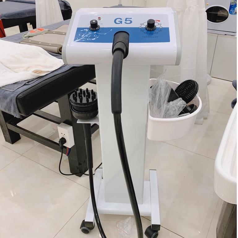 Đầm Rung G5 Cao Cấp Dành Cho Spa Tiêu Mỡ Có Trục 5 Đầu 100W