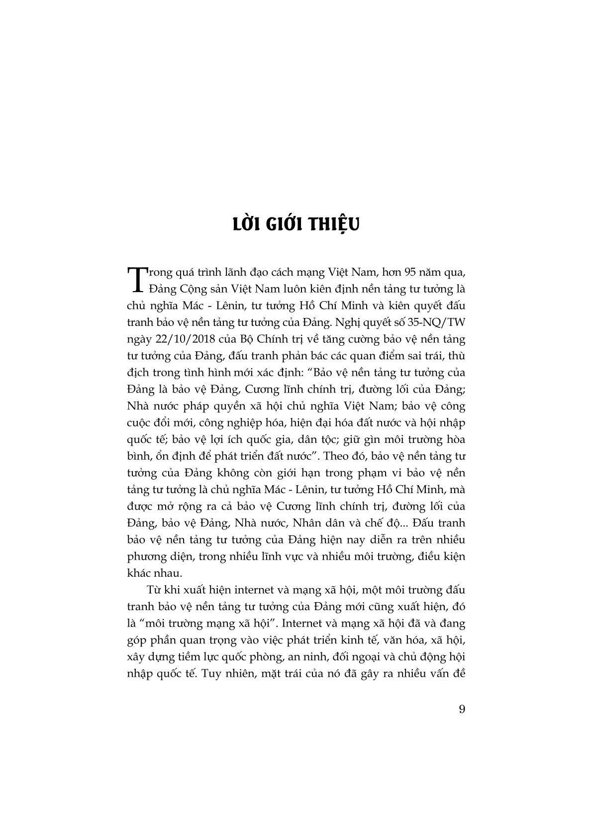 Đấu tranh bảo vệ nền tảng tư tưởng, bảo vệ Đảng, Nhà nước, Nhân dân và chế độ trên môi trường mạng xã hội (Xuất bản lần thứ hai, có sửa chữa, bổ sung)