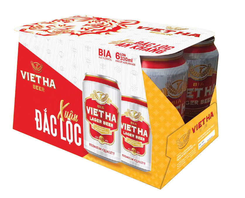 Lốc 6 Lon Bia Việt Hà Tết 2022