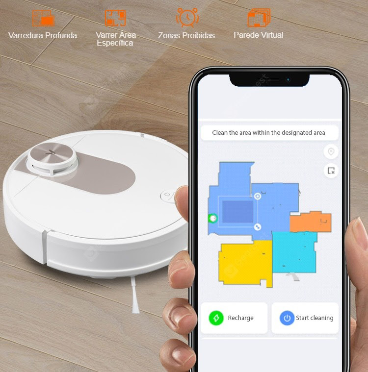 Robot Hút Bụi Lau Nhà XIAOMI Viomi SE Làm Sạch Sâu, Diện Tích Làm Việc 120-150 m2, Cảm Biến Chống Rơi Rớt, Lưu Bản Đồ 5 Tầng, Lực Hút 2200 Pa - Hàng Chính Hãng