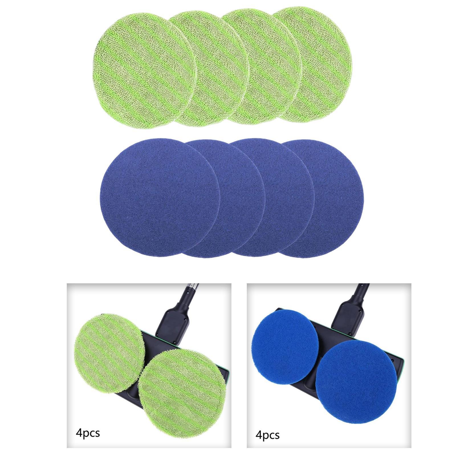 8Pcs Round Mop Replacement Pads 6.5inch Floor Cleaning Spin Pads for Electric Rotary Mop Hardwood Tile Parquet Floors and Other Floors