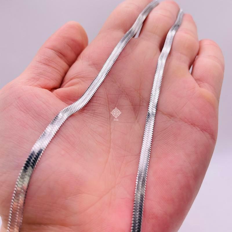 Vòng cổ nam - titan unisex sợi mì, Vòng cổ titan lụa mỏng không phai màu không rỉ sét trangsucpt