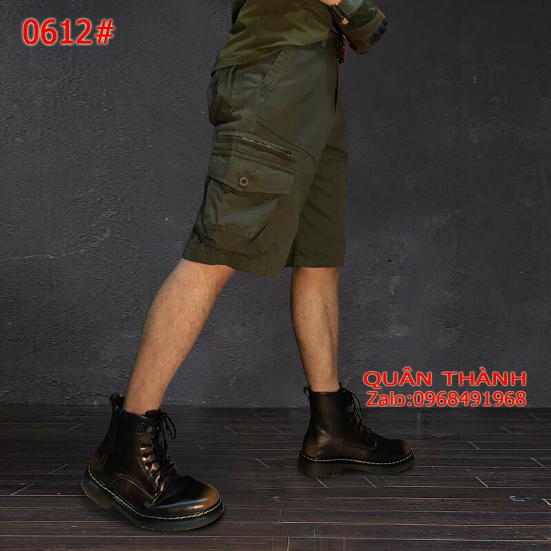 Quần ngố nam màu rêu phong cách thời trang trẻ