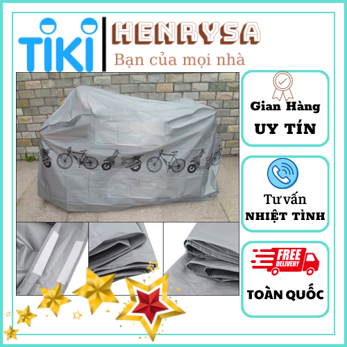 BẠT PHỦ XE MÁY XE ĐẠP CHỐNG MƯA CHỐNG NẮNG - HENRYSA