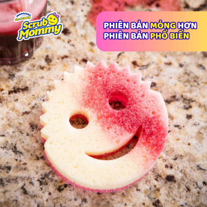 [Phiên Bản Essentials] Miếng rửa chén bọt biển Scrub Mommy mỏng hơn