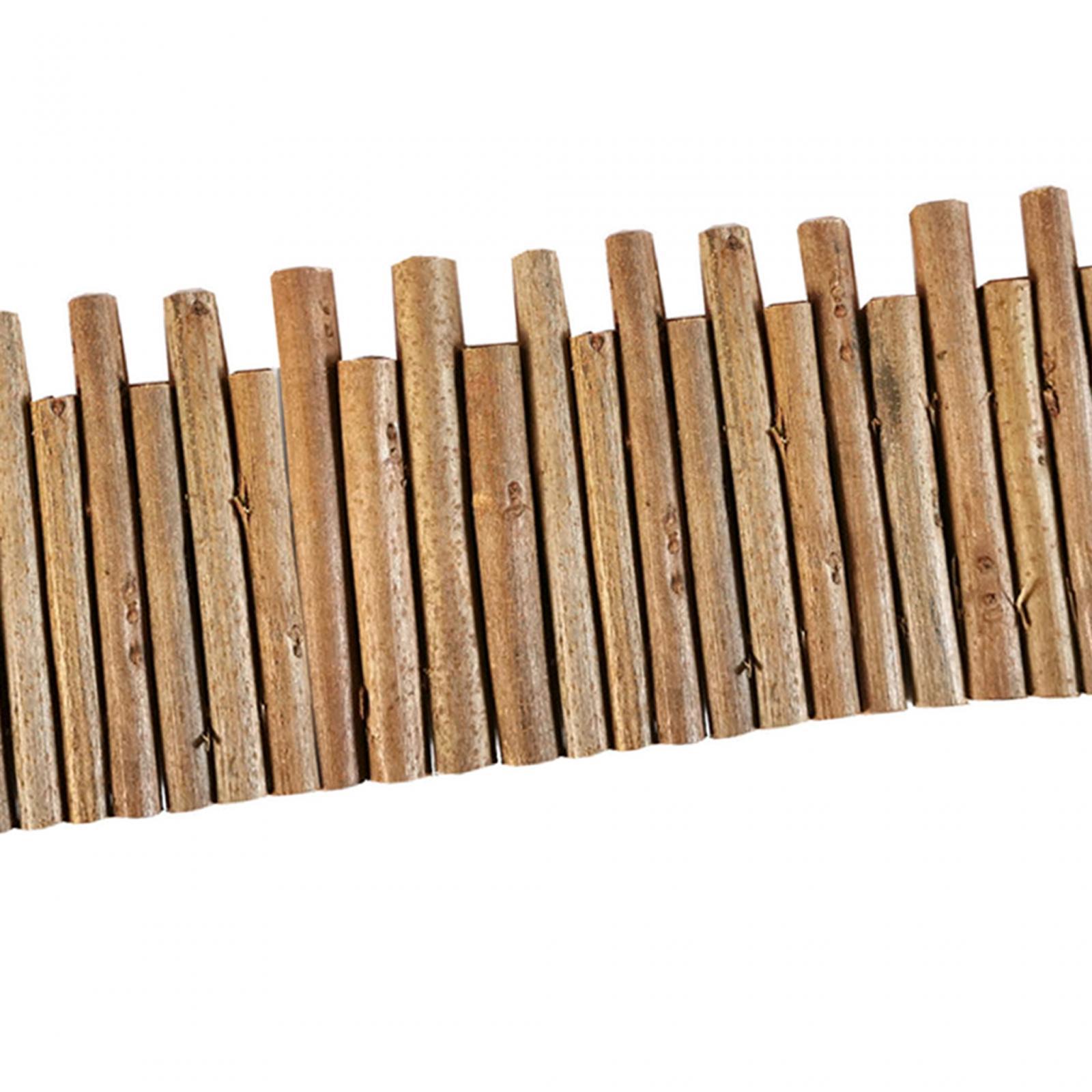 Hamster Wooden Fence Flexible Hideout Door Fence for Gerbil Mouse Chinchilla