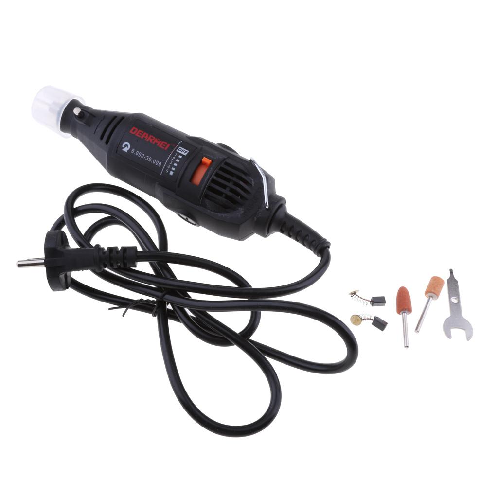 130W Mini Drill Electric Engraving Polishing Machine Grinder Rotary Kit EU