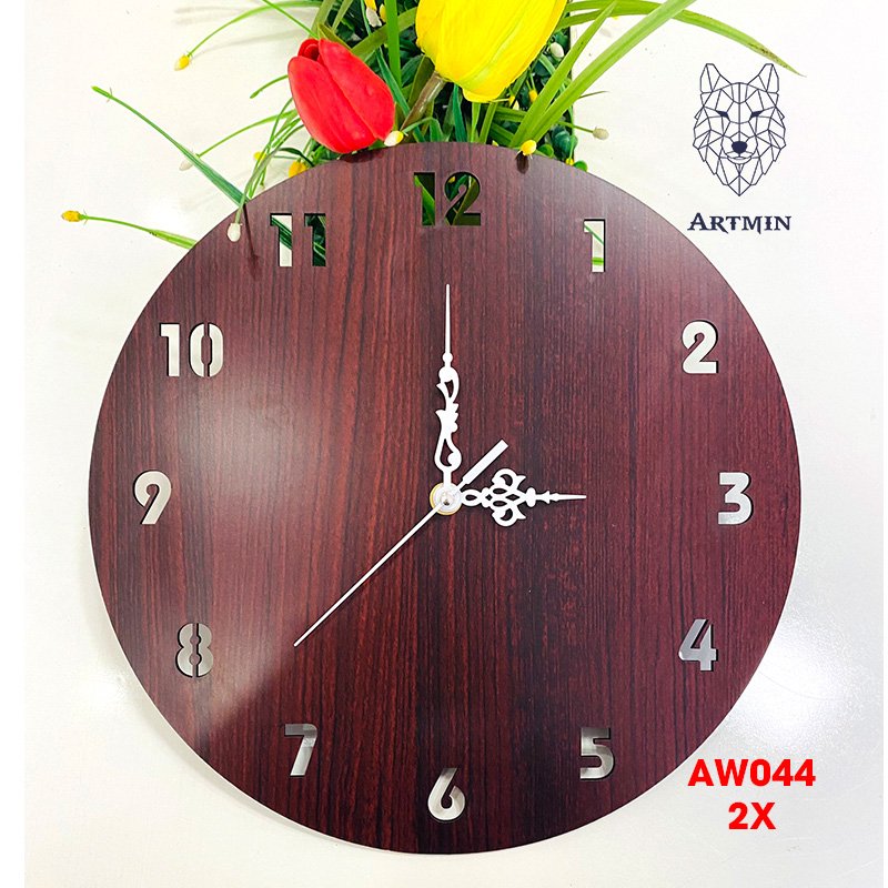 AW044 - Đồng Hồ Gỗ Decor Cực Xinh – Đồng Hồ Treo Tường Trang Trí Năm 2023
