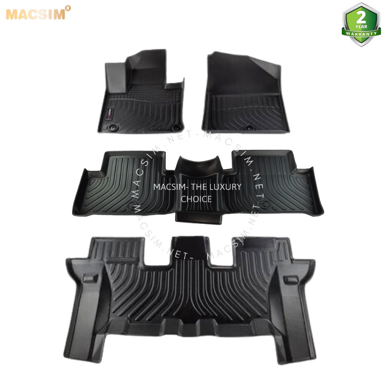 Hàng loại 2 Thảm lót sàn xe ô tô Kia Sorento 2014 - 2020 Nhãn hiệu Macsim chất liệu nhựa TPE
