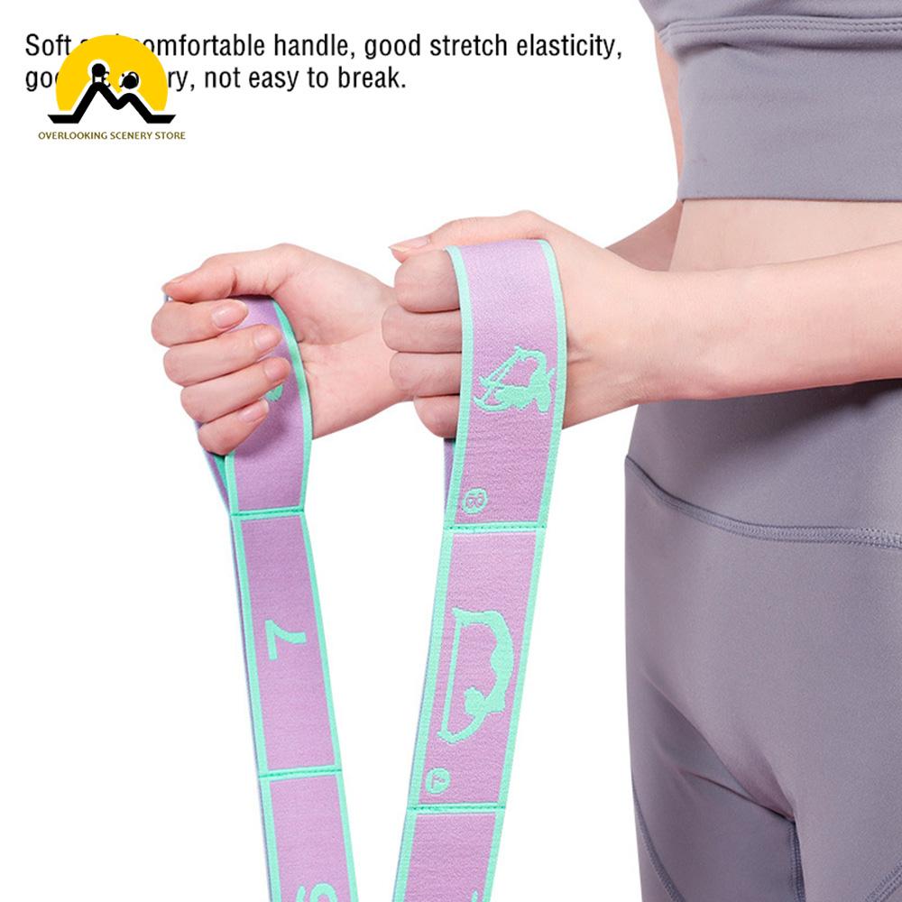 Nâng cấp phân đoạn Yoga Yoga Beltic Belt Trẻ em tập thể dục kéo dài dây thừng kéo dây Yoga Yoga Color: Blue