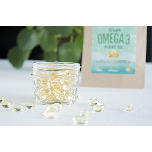 Vegan Omega 3 - Algae Oil, 90 Capsules , 3 Month Supply - Sustainable Alternative to Fish Oil