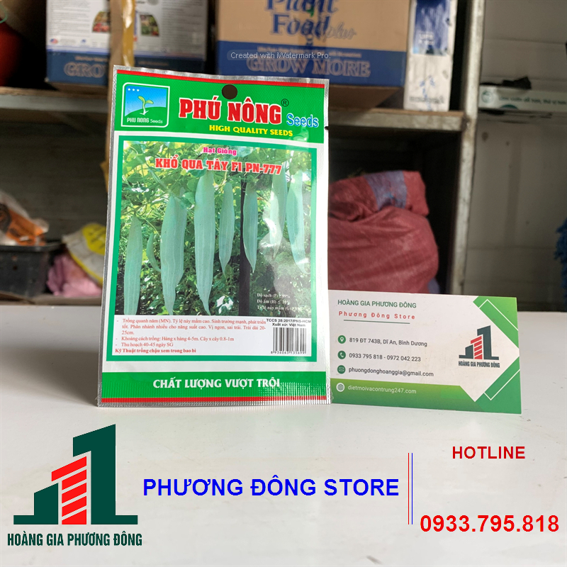 Combo 5-10 gói hạt giống Khổ qua tây PN-777 năng suất cao