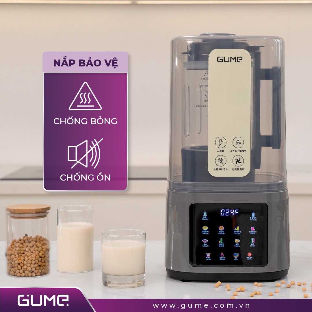 Máy làm sữa hạt đa năng GUME GMNMM-2201 Hàng chính hãng