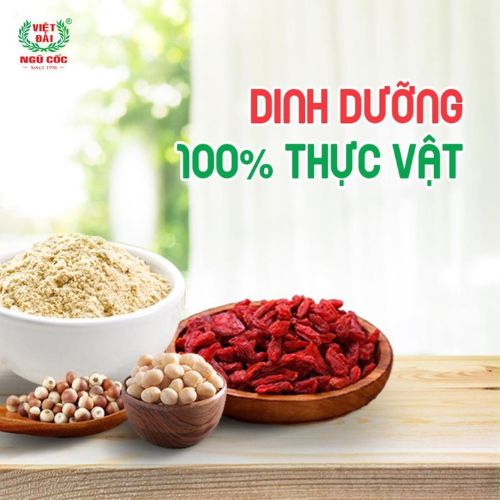 Bột Ngũ Cốc Ăn Kiêng VIỆT ĐÀI Không Đường Cung Cấp Đầy Đủ Dinh Dưỡng Cho Người Giảm Cân Túi 400gam