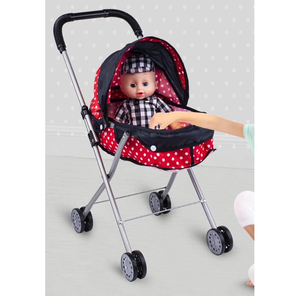 Foldable Dotted  and stroller Trolley w/ ,  for Toddlers Gift