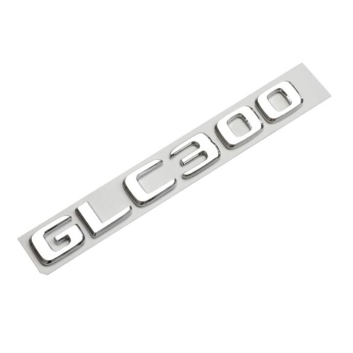 Sản phẩm Decal tem chữ GLC300, GLC250, GLC200 dán đuôi xe hơi, ô tô