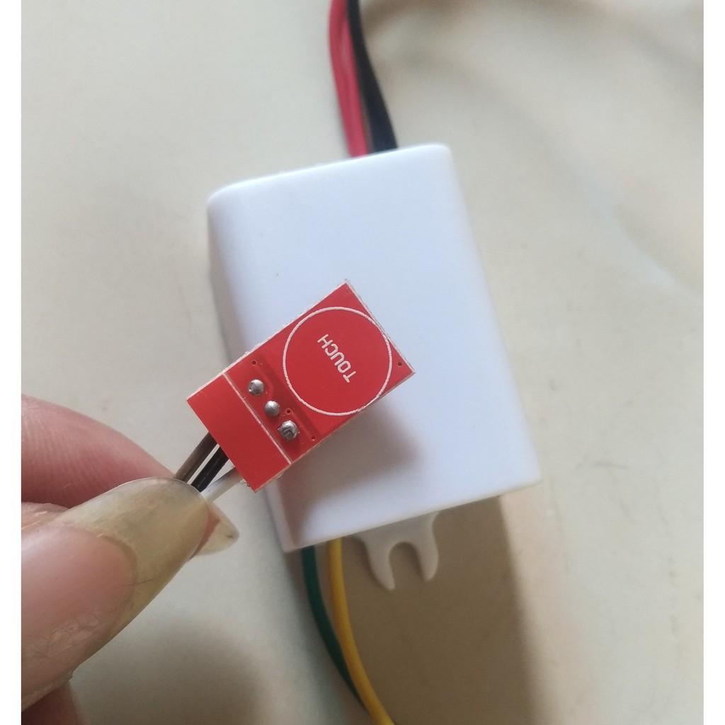 Mạch bật tắt đèn xe máy cảm ứng xuyên nhựa kèm passing 3s loại tốt hàng cao cấp