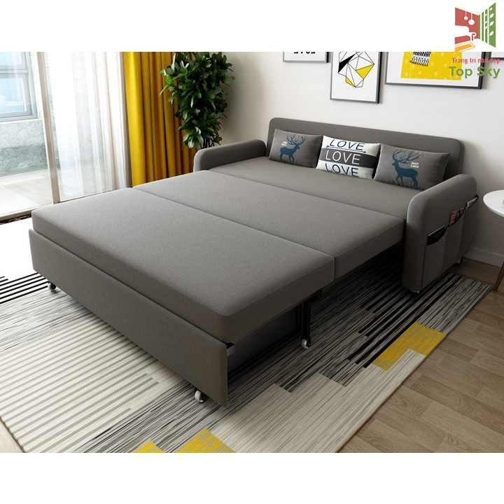 Giường Ngủ Thông Minh Kích Thước 1m6x1m9 - Giường Sofa Gấp Gọn Thành Ghế Sofa