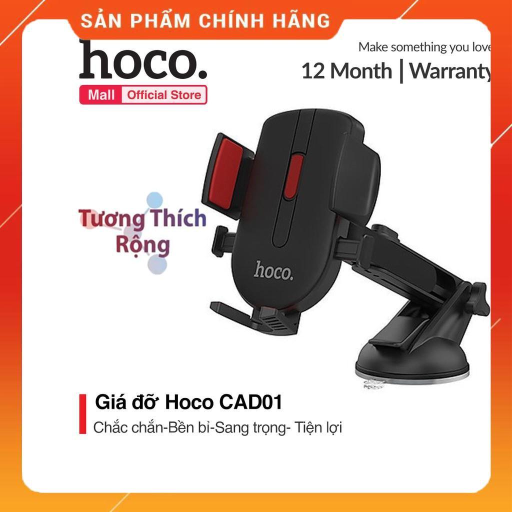 Giá Đỡ Điện Thoại Thông Minh Hoco CAD01 Hít xe hơi xoay 350 độ Hàng Chính Hãng