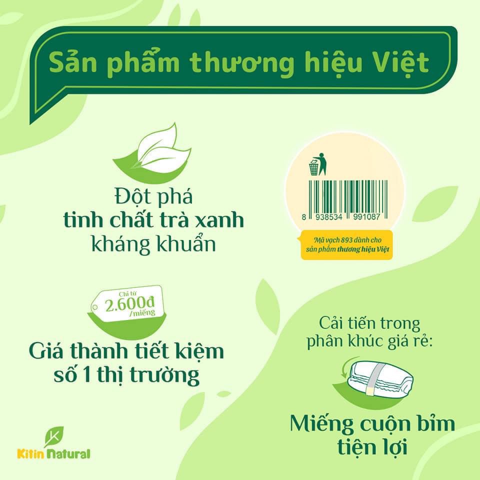 ( Combo 3 bịch Kitin Natural ) tả Dán /Quần các size  được 1 Thú Bông Kute