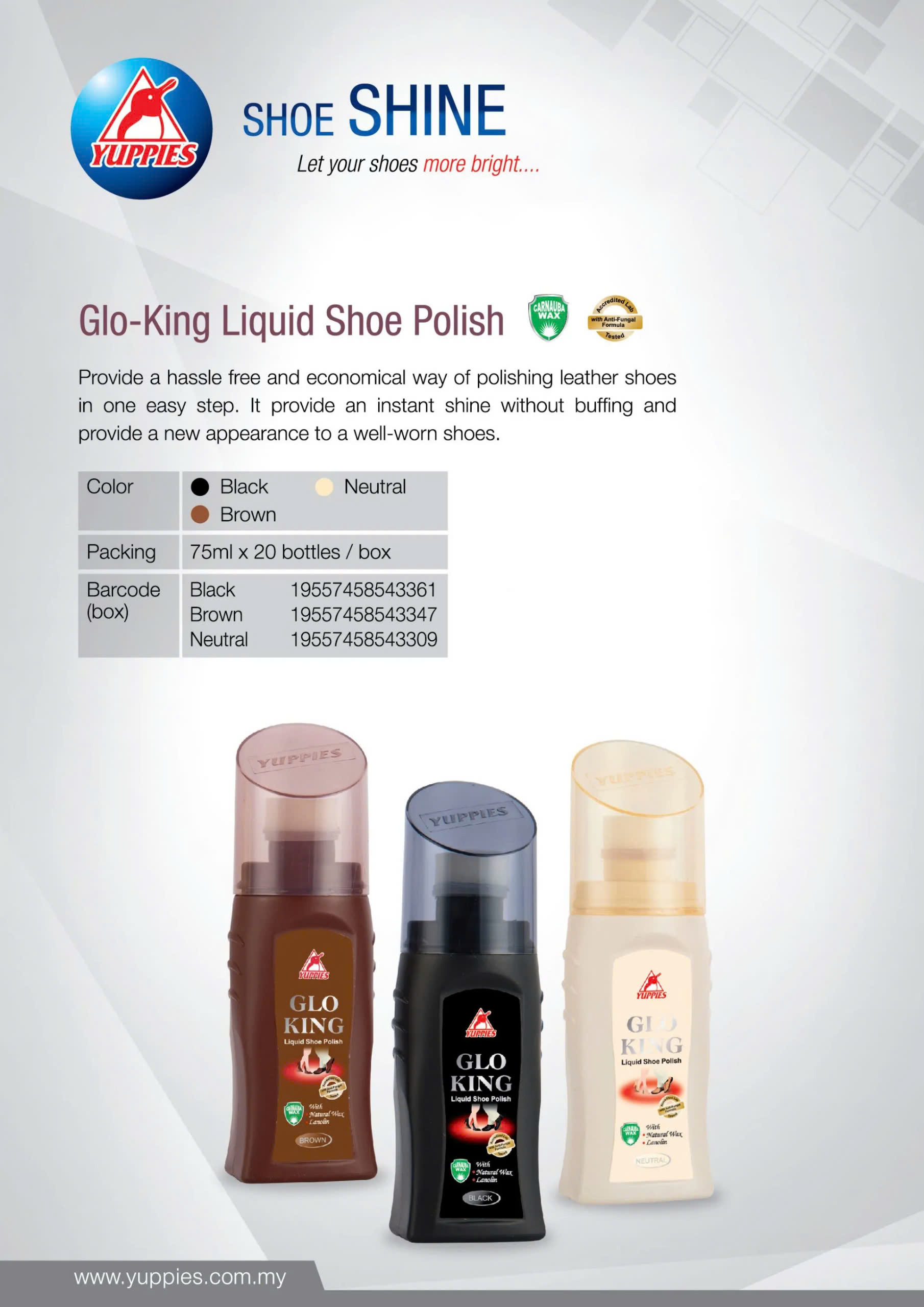 1 chai xi đánh giày Gloking, dạng lỏng dễ dàng ngấm sâu làm mềm và làm bóng da