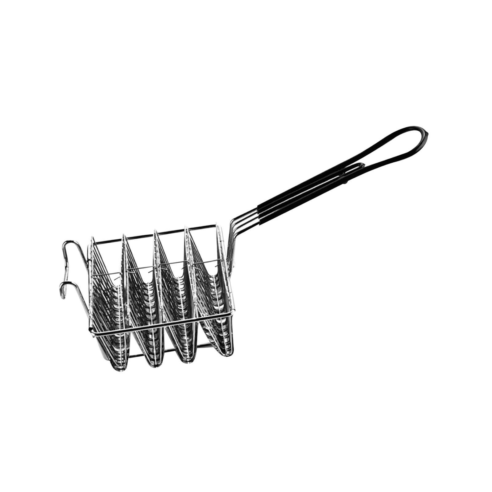 Professional Frying Holder Taco Rack Fryer 4 Grid