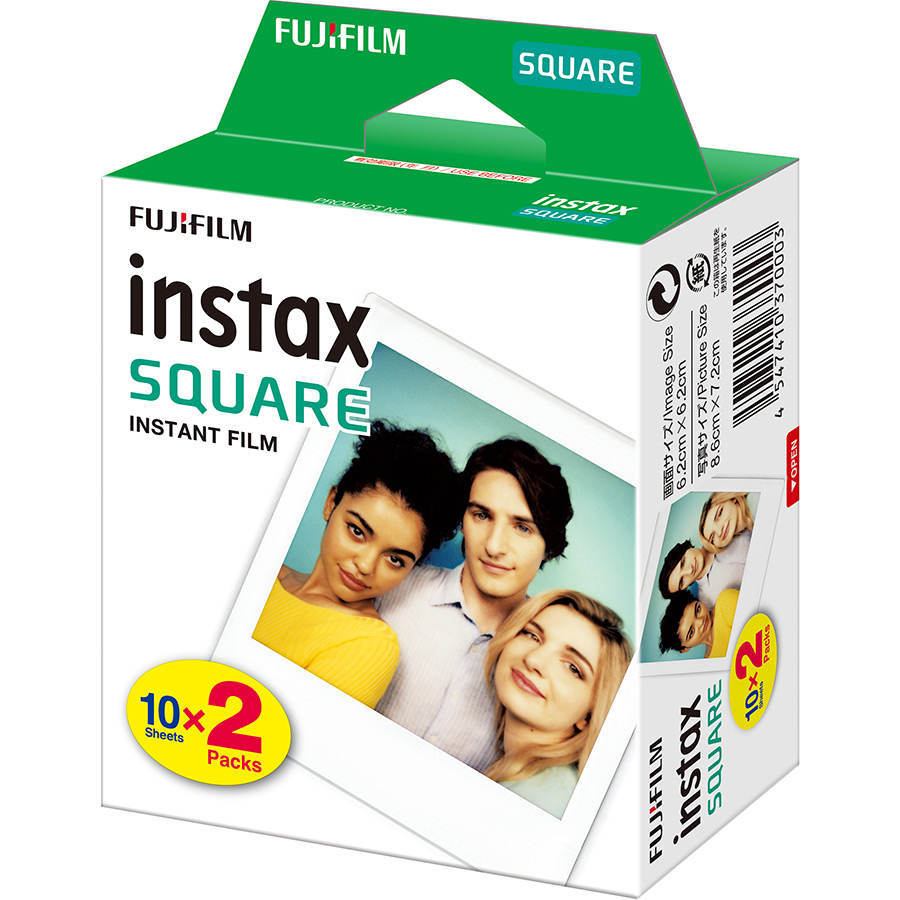 Hộp Phim Fujifilm Instax Mini Square (20 Tấm) - Hàng Chính Hãng