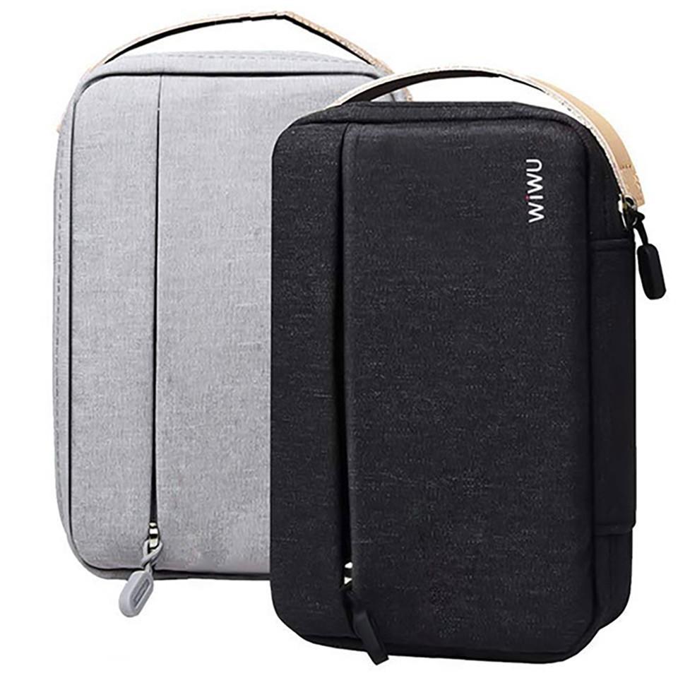 Túi Xách Tay Đựng Phụ Kiện Wiwu Cozy Storage Bag Chống Thấm Nước Chứa Nhiều Ngăn Bảo Vệ Thiết Bị Điện Tử, Smart Phone