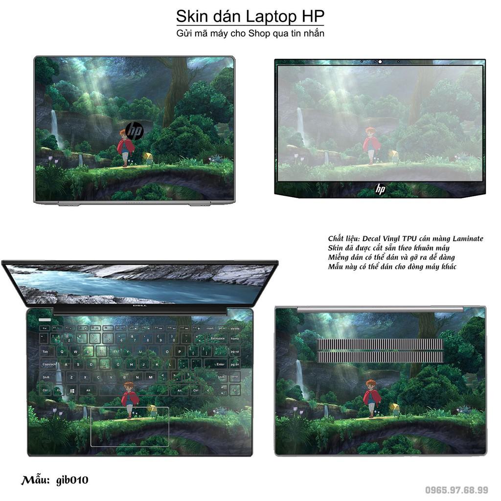 Skin dán Laptop HP in hình Ghibli Studio (inbox mã máy cho Shop)